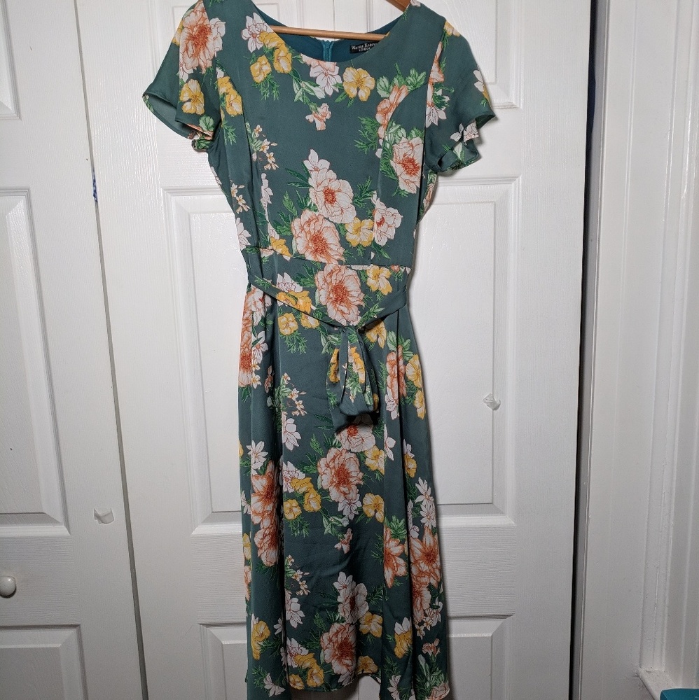 1940s style tea dress